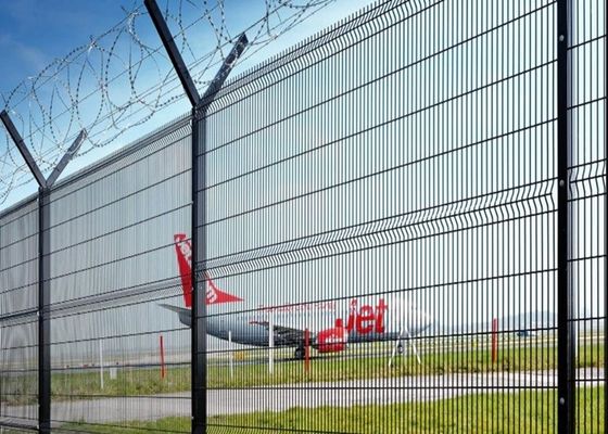 सुरक्षा बाड़ के लिए एंटी रस्ट कार्बन स्टील पीवीसी लेपित वेल्डेड वायर मेष