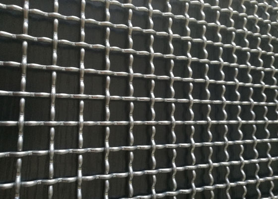 Galvanized Steel Industrial Crimped Wire Mesh Anti Corrosion Sturdy Structure