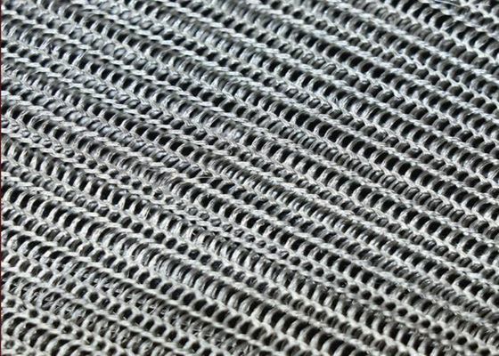 2 इंच चौड़ाई क्लोज़ निट वायर मेश मल्टी फिलामेंट टिकाऊ फ्लैट गोल