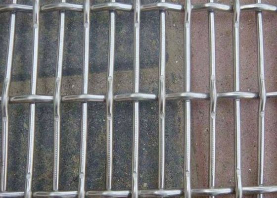 खिंचाव स्टील बुना तार जाल स्क्रीन आयताकार जाल प्रकार स्थायित्व और दीर्घायु के लिए जस्ती