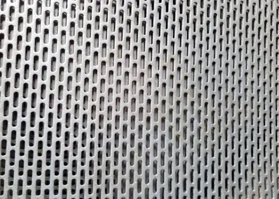 ISO 9001 मानक सजावट के लिए जस्ती छिद्रित धातु जाल शीट