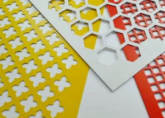 कस्टम छेद के आकार और सतह उपचार के साथ छिद्रित धातु जाल