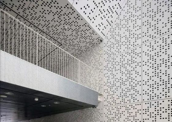 बाहरी दीवार सजावट के लिए रंगीन पीवीसी कोटिंग छिद्रित एल्यूमीनियम शीट