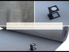 रासायनिक प्रसंस्करण में फ़िल्टरिंग के लिए अनुकूलन योग्य और उच्च-सटीक बुना तार जाल स्क्रीन